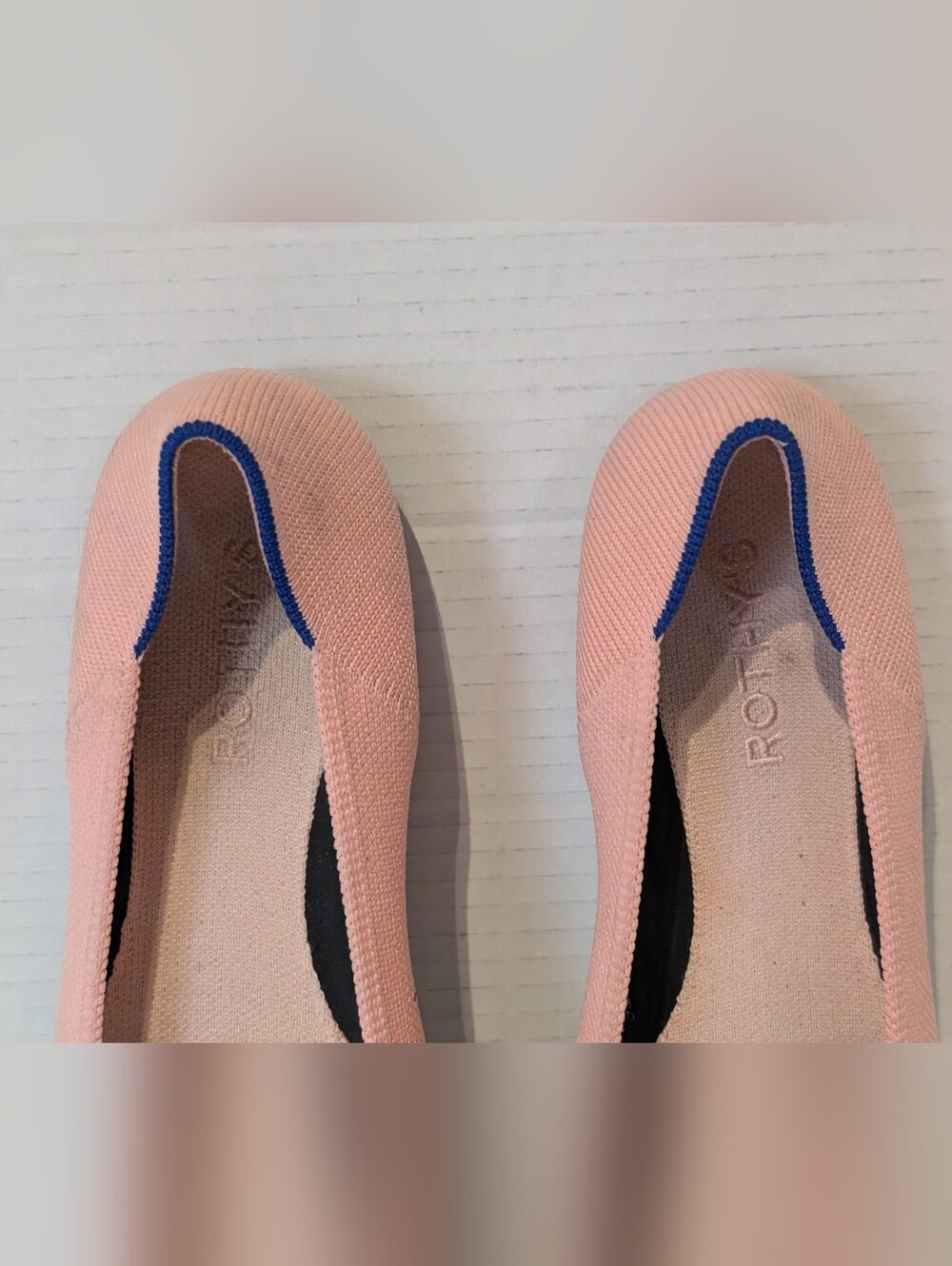 Rothys Pink Pointed Toe Flats Sz 9 - Picture 6 of 16